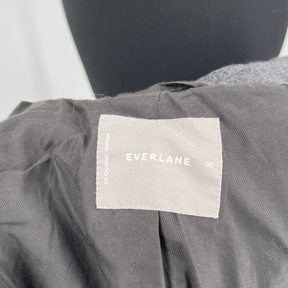 EVERLANE The Italian ReWool Overcoat Like New size 00 gray overcoat - Picture 8 of 14